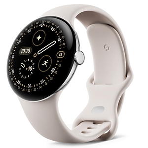 Pixel Watch 4 Wi-Fiモデル 45mm GA09308-US [Polished Silver アルミケース/Porcelain アクティブ バンド] 新品