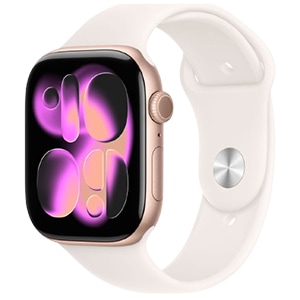 Apple Watch Series 11 GPSモデル 46mm MEV74J/A [ローズゴールド・ライトブラッシュスポーツバンド M/L] 新品未開封【訳あり品-箱に傷・凹みあり】
