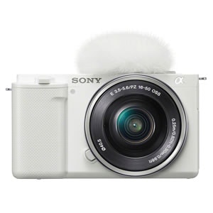 VLOGCAM ZV-E10L パワーズームレンズキット [ホワイト] 新品【訳あり品-箱に傷・凹みあり】