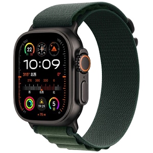 Apple Watch Ultra 2 GPS+Cellularモデル 49mm MX4T3J/A [ブラック・ダークグリーンアルパインループ L] 新品未開封