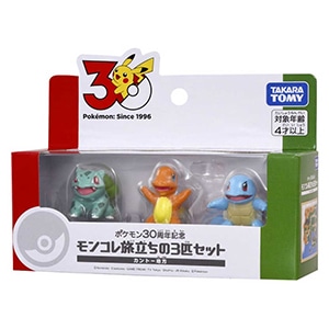 ポケモン30周年記念 モンコレ旅立ちの3匹セット カントー地方 新品
