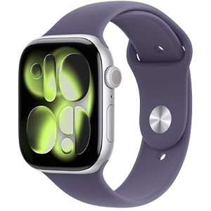 Apple Watch Series 11 GPSモデル 46mm MEVA4J/A [シルバー・パープルフォグスポーツバンド M/L] 新品未開封