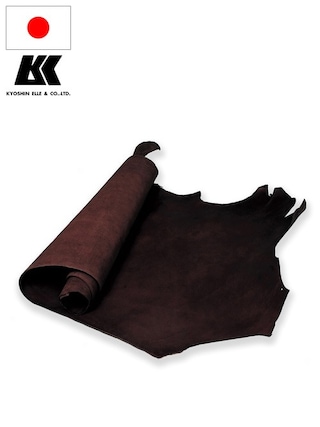【半裁】牛革タンニン鞣し / アメリカンオイル / 小物用 / ウス / 原厚1.6mm前後 (全3色) [協進エル]