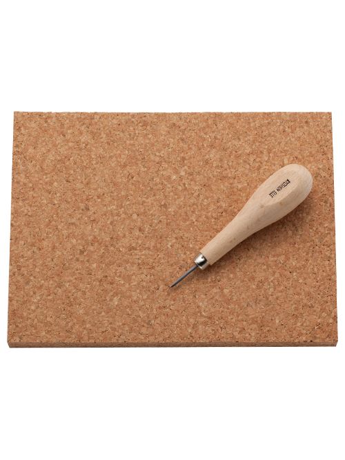 レザークラフト工具のコルクボード