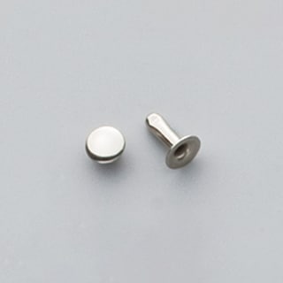 片面足長カシメ / 小 / 直径6mm / 50個入 (ニッケル) [協進エル] [10%OFF]