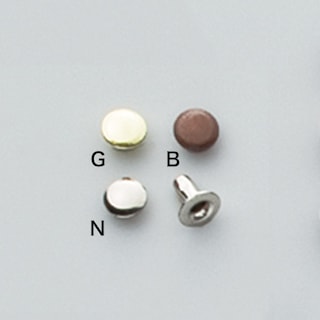 片面カシメ / 極小 / 直径5mm / 50個入 (全3色) [協進エル] [10%OFF]