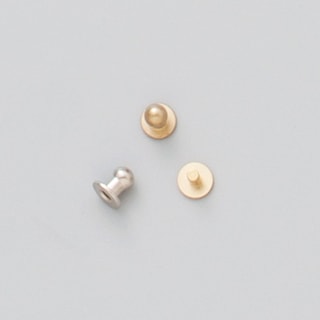 ミニギボシ / カシメ式 / 頭直径4mm / 2個入 (全2色) [協進エル] [10%OFF]
