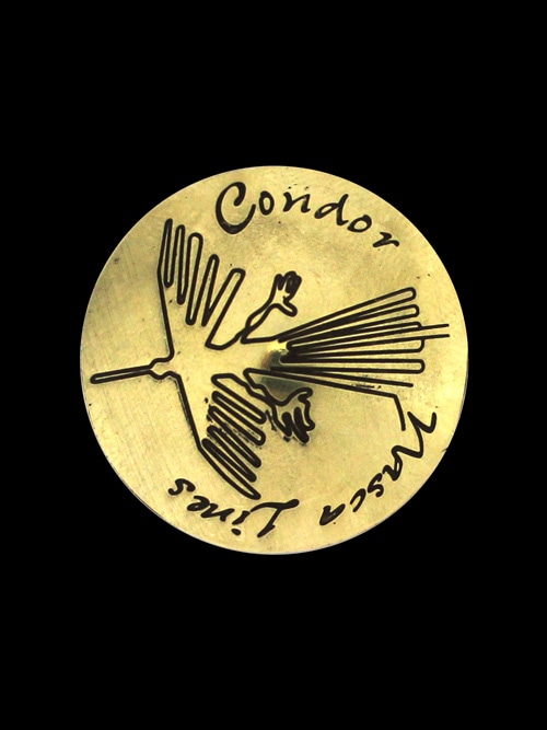 真鍮製 / コンチョ / ナスカ地上絵 / コンドル [30%OFF]