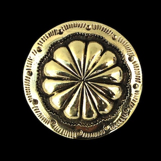 真鍮製 / コンチョ / フラワー / 鋳物 / 36mm [30%OFF]