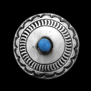 コンチョ / ブルーターコイズ / ネイティブ / 31mm [30%OFF]