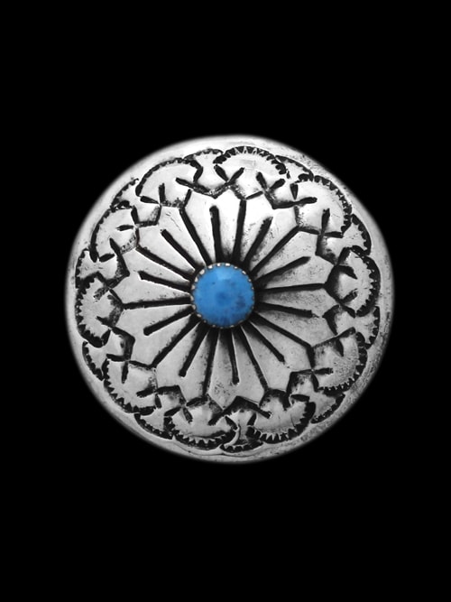 コンチョ / ブルーターコイズ / ネイティブ / 31mm [30%OFF]