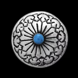 コンチョ / ブルーターコイズ / ネイティブ / 31mm [30%OFF]