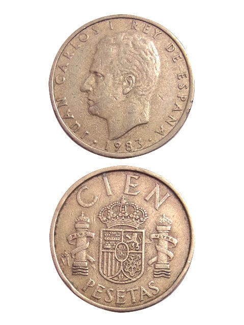 コイン / スペイン / 100ペセタ / 24mm [30%OFF]