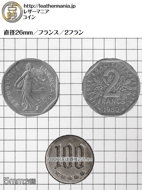 コイン / フランス / 2フラン / 26mm [30%OFF]