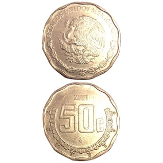 コイン / メキシコ / 50セント / 21mm [39%OFF]
