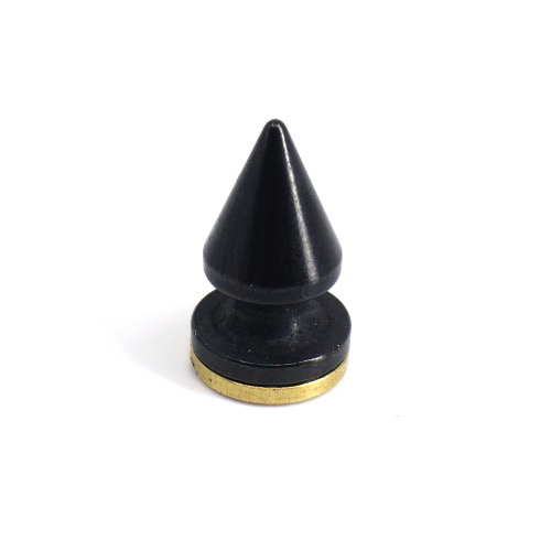 真鍮製 / ロンドン鋲 / S / ネジ式 / 直径10mm / 高さ15.5mm (ブラックメッキ) [30%OFF]