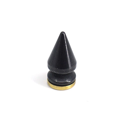 真鍮製 / ロンドン鋲 / SS細 / ネジ式 / 直径7mm / 高さ12.5mm (ブラックメッキ) [30%OFF]
