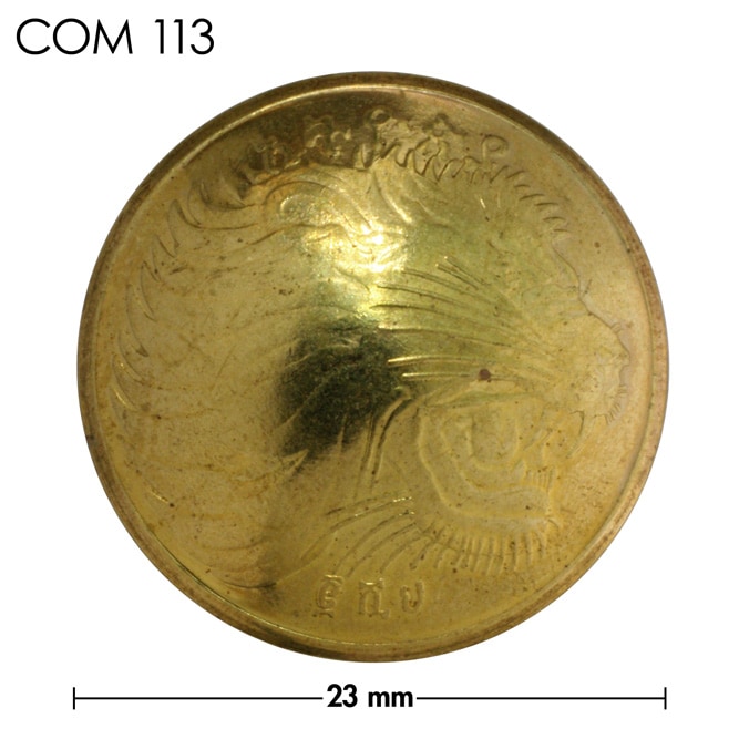 コンチョ / エチオピア / 10セント / ライオン / 真鍮色 / 23mm [30%OFF]
