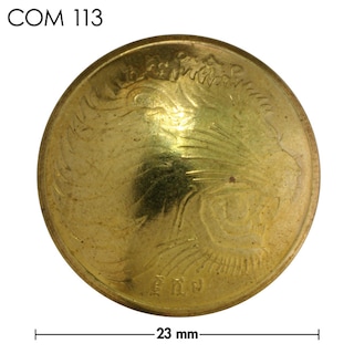 コンチョ / エチオピア / 10セント / ライオン / 真鍮色 / 23mm [30%OFF]