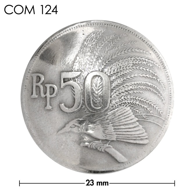 コンチョ / インドネシア / 50ルピア / 鳥 / 銀色 / 23mm [30%OFF]