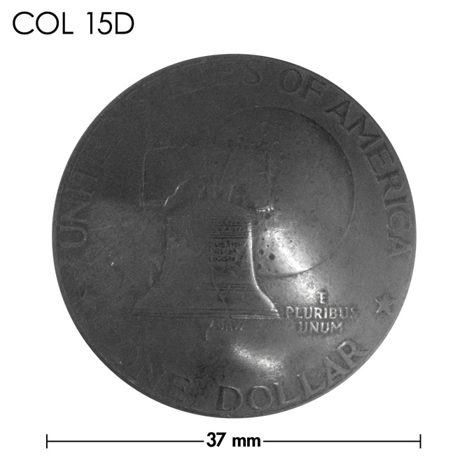 コンチョ / アメリカ / 1ドル / アイゼンハワー記念貨 / 黒色 / 37mm [30%OFF]