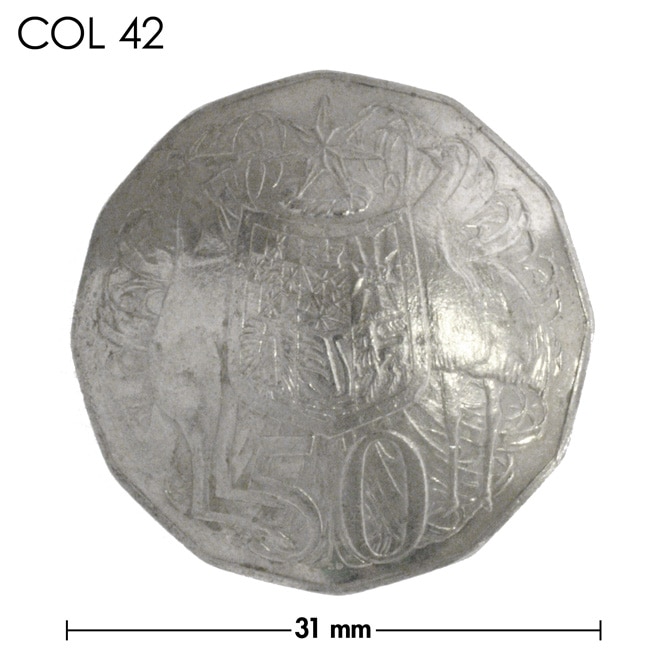 コンチョ / オーストラリア / 50セント / 動物大 / 銀色 / 31mm [30%OFF]