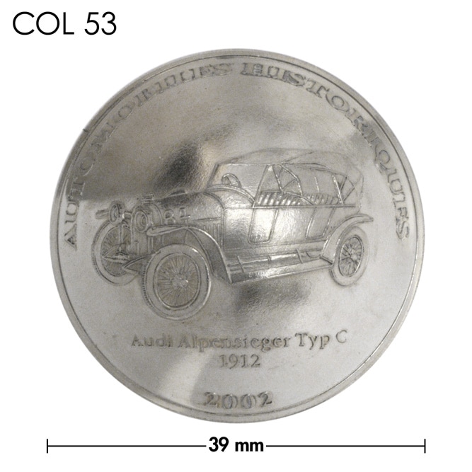 コンチョ / コンゴ / 10フラン / アウディ / 銀色 / 39mm [30%OFF]