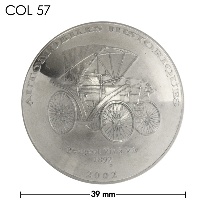 コンチョ / コンゴ / 10フラン / プジョー / 銀色 / 39mm [30%OFF]