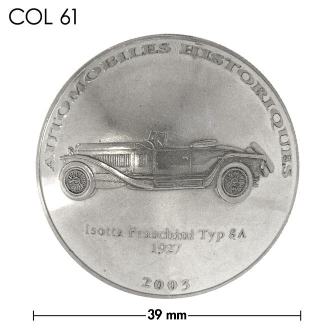 コンチョ / コンゴ / 10フラン / フランス8A型 / 銀色 / 39mm [30%OFF]