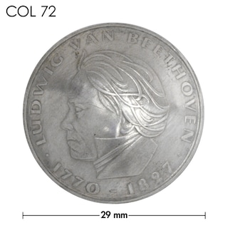 銀貨 / コンチョ / ドイツ / 5マルク / ベートーベン1970年記念 / 銀色 / 29mm [10%OFF]