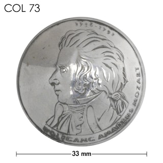銀貨 / コンチョ / ドイツ / 10ユーロ / モーツアルト生誕250年記念 / 銀色 / 33mm [30%OFF]
