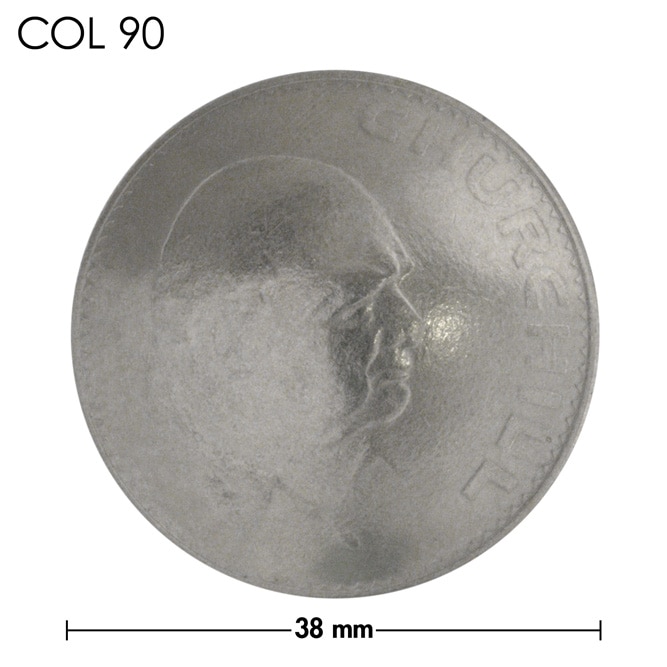 コンチョ / チャーチル追悼記念コイン / 銀色 / 38mm [30%OFF]