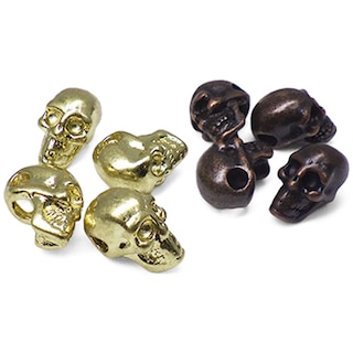 ピューター製 / スカルビーズ / 外径8mm / 内径3mm (全2色) [39%OFF]