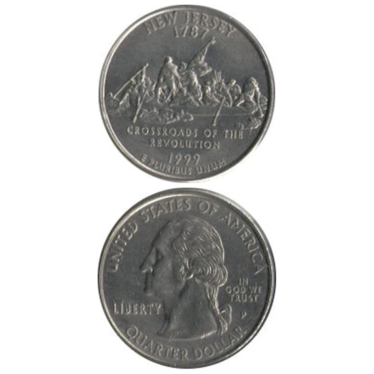 コイン / アメリカ / 25セント / 記念貨 / 州別コイン / ニュージャージー州 / VF (美品) / 24mm [30%OFF]