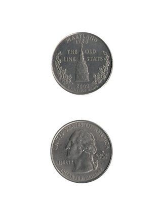 コイン / アメリカ / 25セント / 記念貨 / 州別コイン / メリーランド州 / VF (美品) / 24mm [30%OFF]