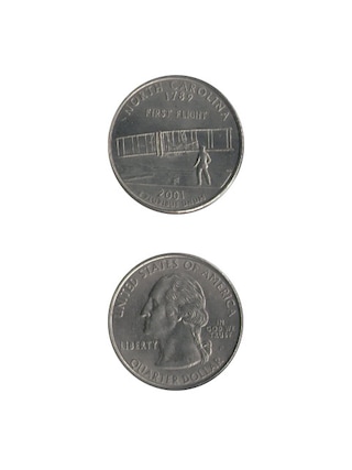 コイン / アメリカ / 25セント / 記念貨 / 州別コイン / ノースカロライナ州 / XF (極美) / 24mm [30%OFF]