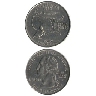 コイン / アメリカ / 25セント / 記念貨 / 州別コイン / ルイジアナ州 / VF (美品) / 24mm [39%OFF]