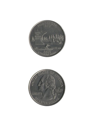 コイン / アメリカ / 25セント / 記念貨 / 州別コイン / ミネソタ州 / VF (美品) / 24mm [30%OFF]