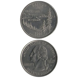 コイン / アメリカ / 25セント / 記念貨 / 州別コイン / オレゴン州 / VF (美品) / 24mm [39%OFF]