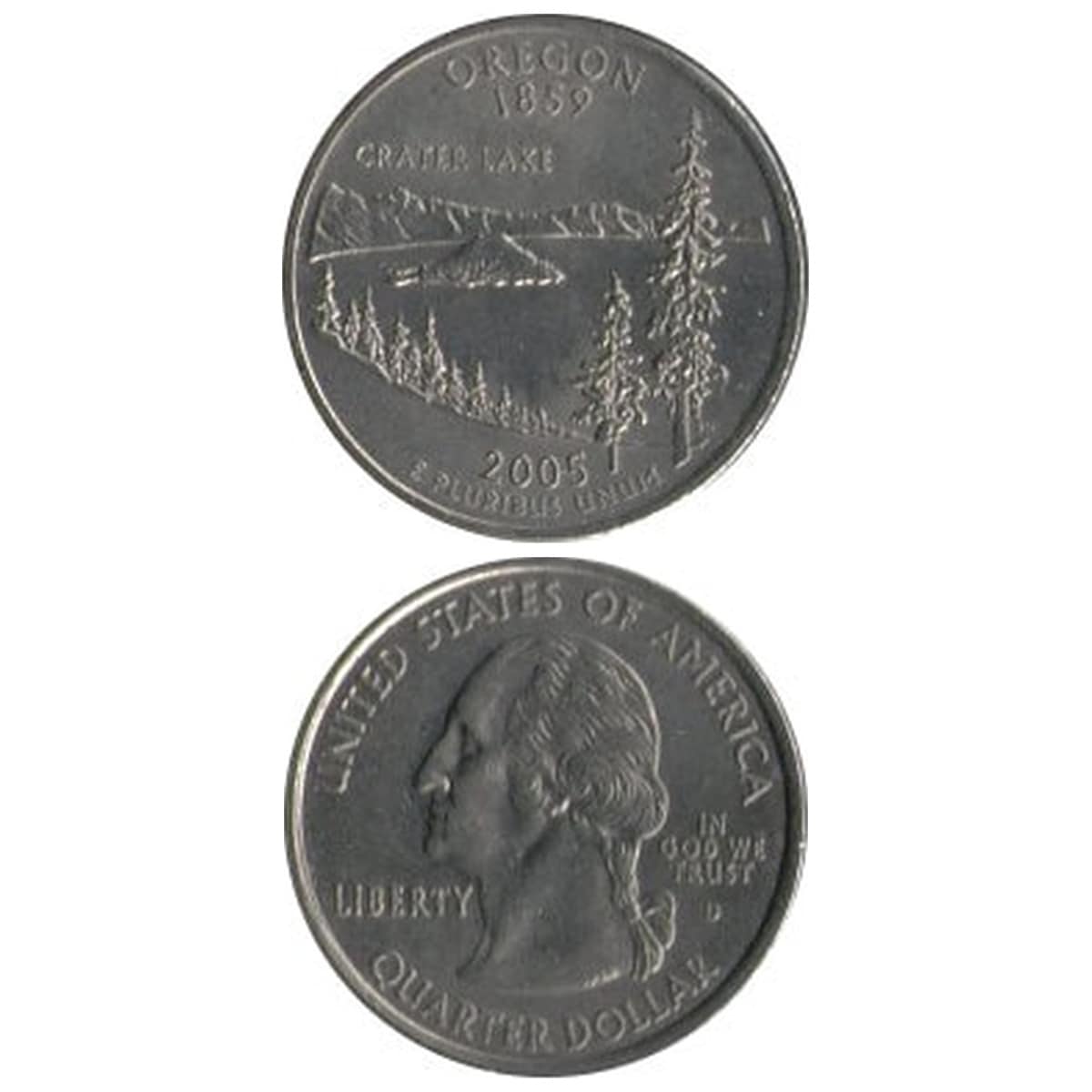 コイン / アメリカ / 25セント / 記念貨 / 州別コイン / オレゴン州 / VF (美品) / 24mm [30%OFF]