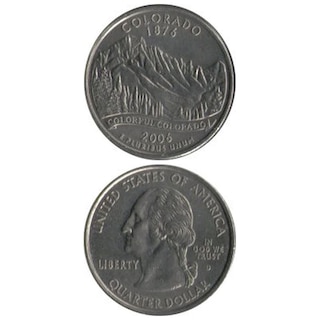 コイン / アメリカ / 25セント / 記念貨 / 州別コイン / コロラド州 / VF (美品) / 24mm [39%OFF]