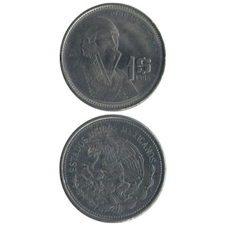コイン / メキシコ / 1ペソ / 人物マデロ / ワシ / UNC (未使用) / 24mm [39%OFF]