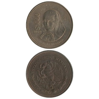 コイン / メキシコ / 1000ペソ / 人物 (尼僧) / ワシ / UNC (未使用) / 30mm [39%OFF]