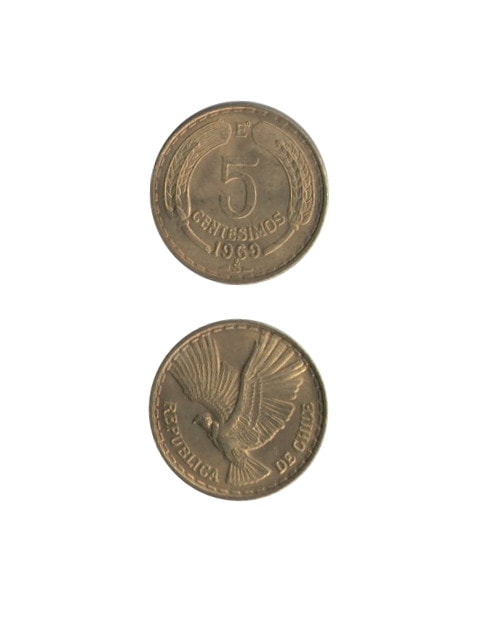 コイン / チリ / 5センテシモ / 拡げ翼 / ワシ / UNC (未使用) [39%OFF]