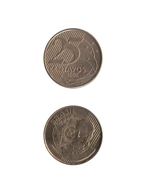 コイン / ブラジル / 25センタボ / 国章、南十字星 / UNC (未使用) / 25mm [30%OFF]