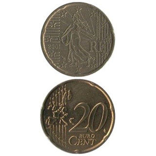 コイン / フランス / 20セント / 20セント旧版 / XF (極美) / 22mm [39%OFF]