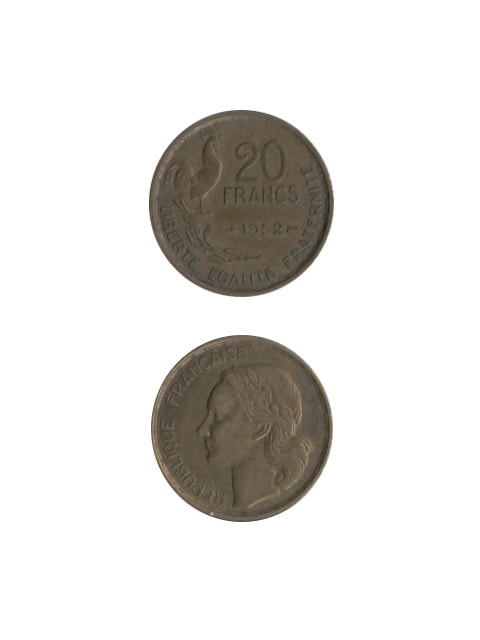 コイン / フランス / 20フラン / にわとりと女神 / VF (美品) / 23mm [30%OFF]