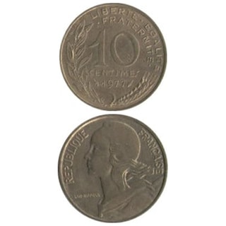 コイン / フランス / 10サンチーム / 10サンチーム / UNC (未使用) / 20mm [39%OFF]