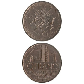 コイン / フランス / 10フラン / 10フラン / UNC (未使用) / 26mm [39%OFF]