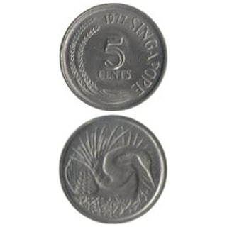 コイン / シンガポール / 5セント / 水鳥 / UNC (未使用) [39%OFF]